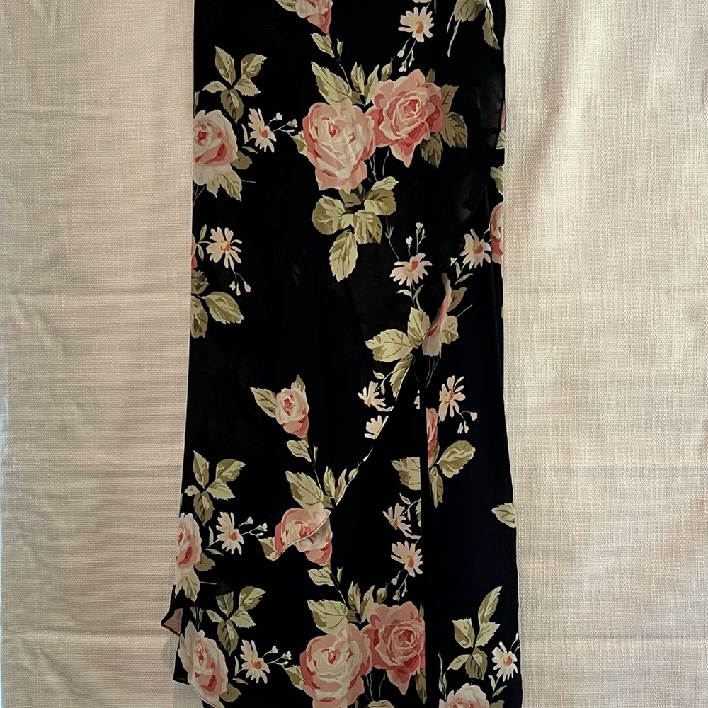 Emanuel Ungaro 14/48 floral maxi sarong wrap skirt